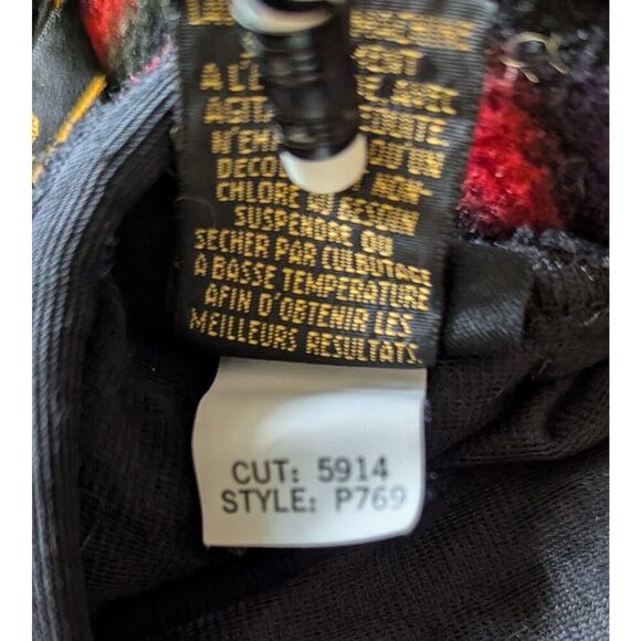 Eddie Bauer Aztec Southwest Pullover Snap Neck Fleece Mens Tall XXL - Picture 6 of 9